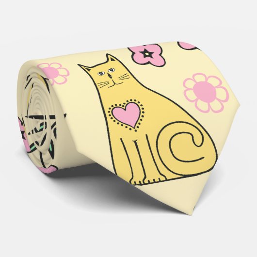 イエローキャッツ ネクタイ (ロール)