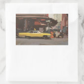 イエローキャデラック2012 長方形シール (バッグ)