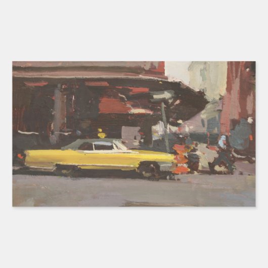 イエローキャデラック2012 長方形シール (正面)