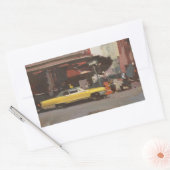 イエローキャデラック2012 長方形シール (封筒)