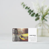 イエローキャブはっきりしたタクシー 名刺 (スタンド正面)