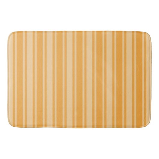 イエローキャンディストライプー バスマット (正面)