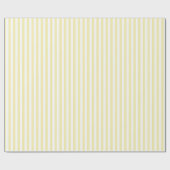 イエローキャンディストライプー ラッピングペーパー (フラット)