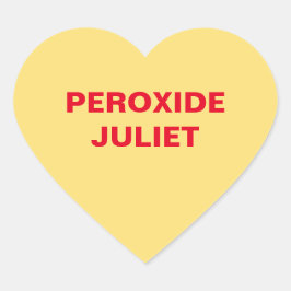 イエローキャンディハート ハートシール