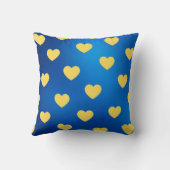 イエローキュートスウィートコージーロマンモダンティックシックハート クッション (裏面)