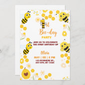 イエローキュートビー子供の誕生日 シーズンカード (正面/裏面)