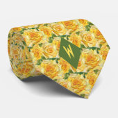 イエローキュービズムバラ ネクタイ (ロール)
