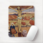 イエローキリストバイポールゴーギンヴィンテージファインアート マウスパッド (マウス)