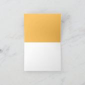 イエローキリンプリントノートカパーソナライズされたード ノートカード (内部)