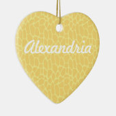 イエローキリンプリント セラミックオーナメント (右)