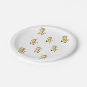 イエローキリン紙プレート ペーパープレート (アングル)