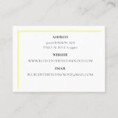 イエローキーボードの情報技術 名刺 (裏面)