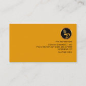 イエローギター金ゴールドサウンドホールミュージック先生 名刺 (裏面)