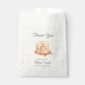 イエローギンガムボウパンケーキブランチ赤ちゃんシャワー フェイバーバッグ (正面)