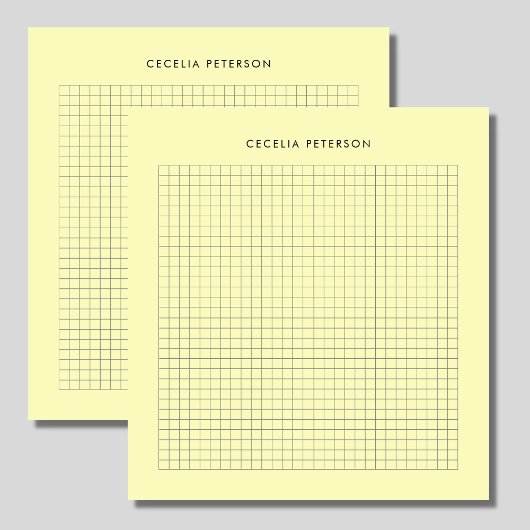 イエロークラシックスクエアカスタム ノートパッド