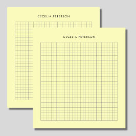 イエロークラシックスクエアカスタム ノートパッド