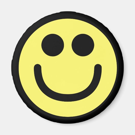 イエロークラシック顔 マグネット (正面)