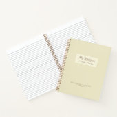 イエロークリスチャン箴言31:3節レシピ書 ノートブック (内部)