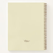 イエロークリスチャン箴言31:3節レシピ書 ノートブック (裏面)