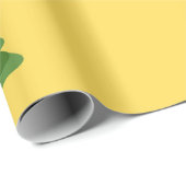 イエロークリスマスラッピング紙 ラッピングペーパー (ロールコーナー)