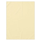 イエロークリームコットンテーブルクロス、52"x70" テーブルクロス (正面)