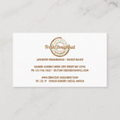 イエロークリームドーナツスウィートクッキー 名刺 (裏面)