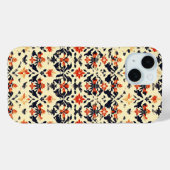 イエロークリームフォークパターン Case-Mate iPhoneケース (裏面 (横))