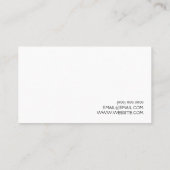 イエロークリーンハウスホームクリーニングクリーナーズビジネス 名刺 (裏面)