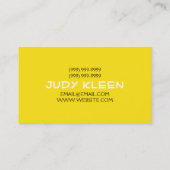 イエロークリーンハウスホームクリーニングクリーナービジネス 名刺 (裏面)