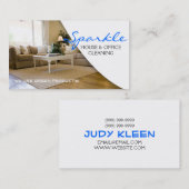 イエロークリーンハウスホームクリーニングクリーナービジネス 名刺 (正面/裏面)