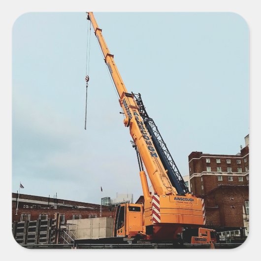 イエロークレーン スクエアシール (正面)