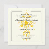 イエロークロスファースト通信の確認 招待状 (正面)