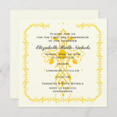 イエロークロスファースト通信の確認 招待状 (正面/裏面)