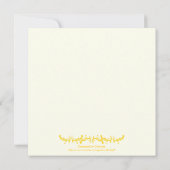 イエロークロスファースト通信の確認 招待状 (裏面)