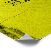 イエロークロス黒糸フィットネス信じ ポスター (角)