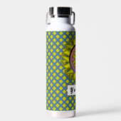 イエロークローバーリボンバイケネス・ヨンチッチ ウォーターボトル (正面)