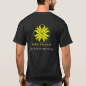 イエロークローバーリボン Tシャツ (裏面)