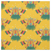 イエロークワンザー織物 ファブリック (見本)