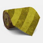 イエローグランギーストライプのパターン ネクタイ (ロール)
