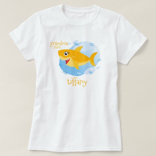 イエローグランマザメ Tシャツ (デザイン正面)