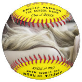 イエローグラードおめでとう卒業写真 ソフトボール (正面)