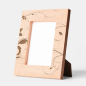 イエローグリーンつる植物 レーザー彫刻フレーム (左)