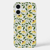 イエローグリーンひまわり水彩風の野の花 Case-Mate iPhoneケース (裏面)