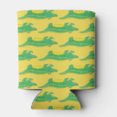 イエローグリーンアリゲーターワニ掛けワニ 缶クーラー (裏面)