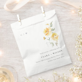 イエローグリーンウォーターバラフラワーバンチ結婚ーズ フェイバーバッグ