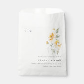 イエローグリーンウォーターバラフラワーバンチ結婚ーズ フェイバーバッグ (正面)