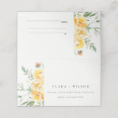 イエローグリーンウォーターバラ結婚花 プレイスカード (外部開封)