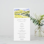 イエローグリーンカントリーサイドヒルズ結婚式 プログラム (スタンド正面)