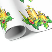 イエローグリーンクリスマス ラッピングペーパー (ロールコーナー)