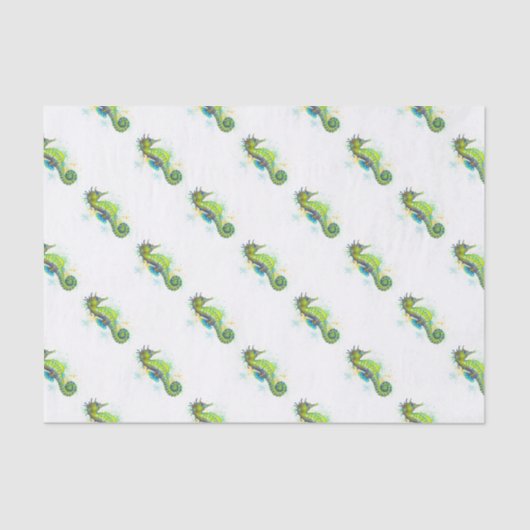 イエローグリーンシーホースのスプラッシュ 薄葉紙 (正面)